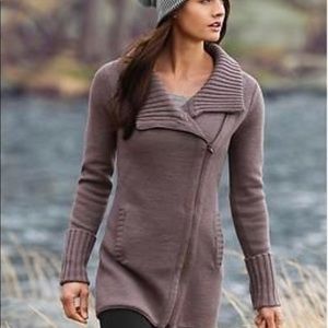 Athleta size XL women’s sweater dress grey